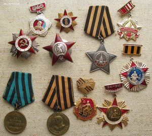 с документами  КЗ, Орден Славы 3я, ОВ + медали