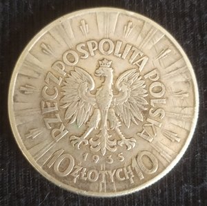 10 злотых 1935 "Пилсудский" (Польша)
