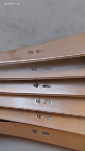 Набор 6 серебряных чайных ложек, 916 проба, СССР