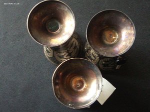 Бокалы для вина Кубачи(не использованные)