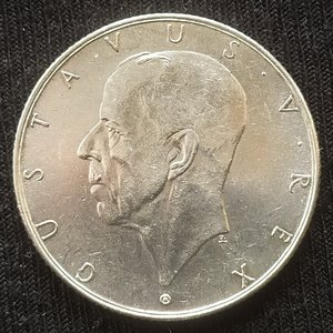 2 кроны 1938 (Швеция) Густав-V "300 лет поселению Делавэр"