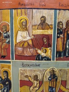 Икона "Воскресение с праздниками"