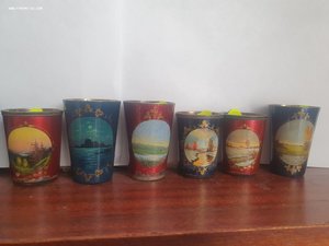 Продам коллекцию рюмок СССР с ручной эмалевой росписью
