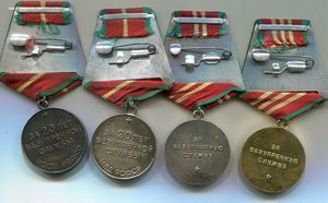Выслуга ВС, МВД, МООП, КГБ СССР и РФ