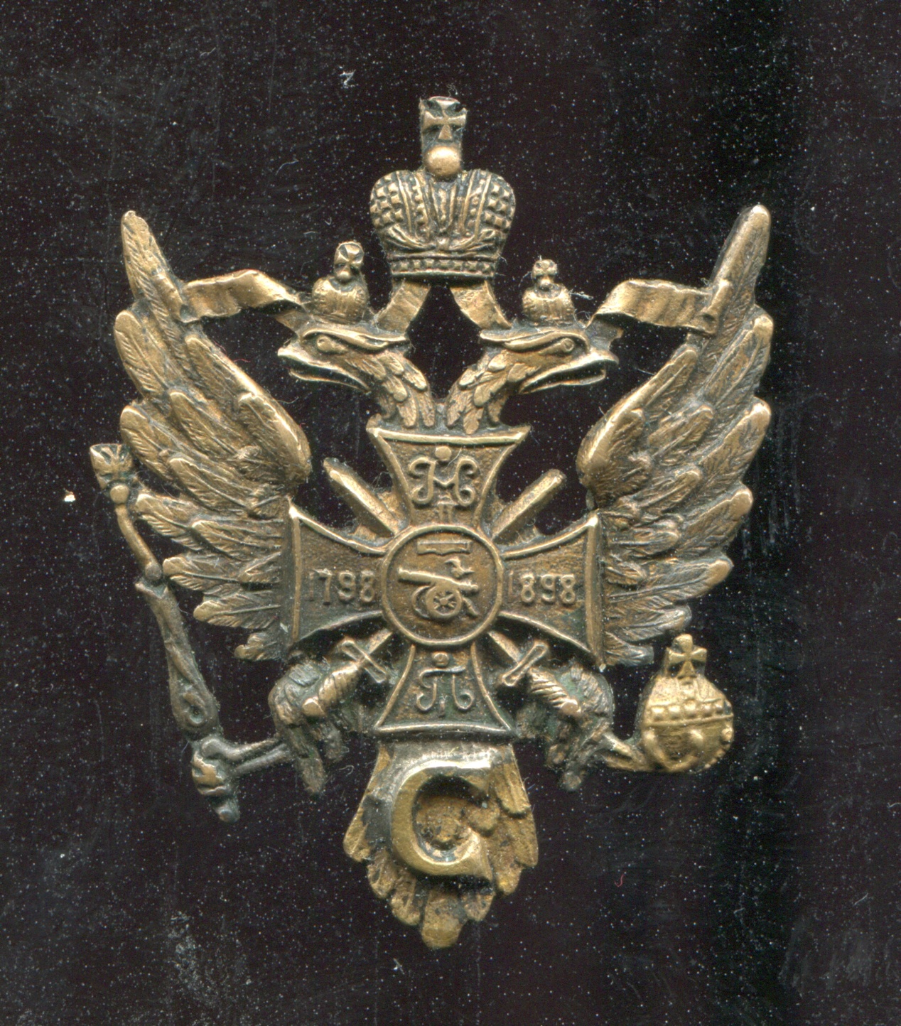 Знак кронштадтского крепостного артиллерийского полка