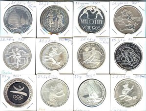 СЕРЕБРЯНЫЕ КОЛЁСА. ___ 25-28 грамм ____ 12 шт