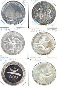 СЕРЕБРЯНЫЕ КОЛЁСА. ___ 25-28 грамм ____ 12 шт