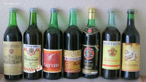 Спиртные напитки времен СССР.