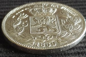 5 франков 1869 (Бельгия)