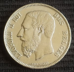 5 франков 1869 (Бельгия)