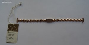 Браслет для дамских часов,золото,585 пр.