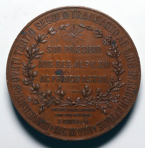 Настольная медаль испания 1908