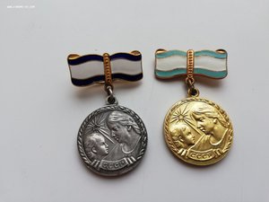 Две медали материнства