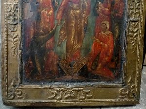 икона 18 век сошествие в ад