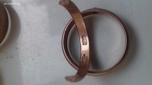 Обручалки СССР .лом 16.5 грамм. 1500 за грамм. 375 проба.