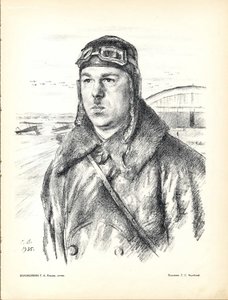 Ворожейкин Г.А. Комдив Маршал Летчик ВВС Пилот Авиация 1936
