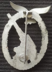 нагруд.квалиф.знак "Зенит.артилер.ПВО ВВС" (Люфтваффе)