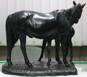 Лошадь с жеребенком Касли 1962г.