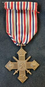 Чехословакия. Крест за храбрость 1939г.