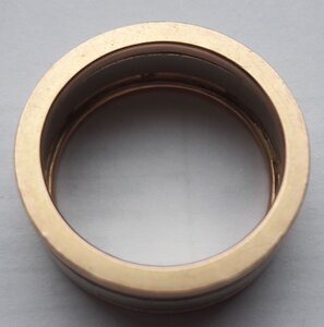 Кольцо (14 гр,585 пр) комбинированное золото