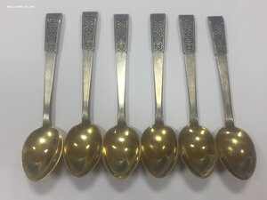 Ложки Чайные Серебро 875