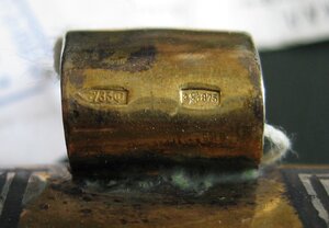 Кинжал Кубачинский здоровый в эмалях, серебро 875 пробы.