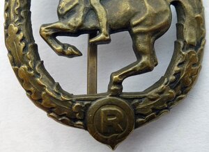 Квалификационный знак «наездник» в бронзе -2