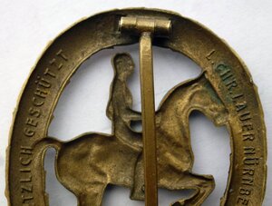 Квалификационный знак «наездник» в бронзе -2