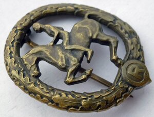 Квалификационный знак «наездник» в бронзе -2