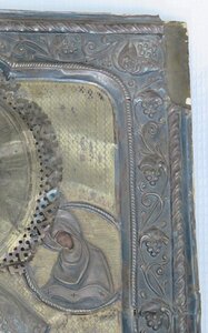Николай Чудотворец в серебряном окладе. 84 проба. Аналой.