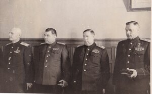Рокоссовский,Конев,Толбухин,Малиновский. Москва.