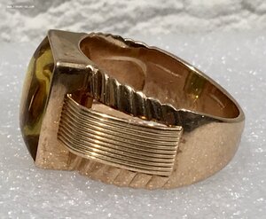 Крупный мужской перстень. Золото 583 пробы, 17 гр.