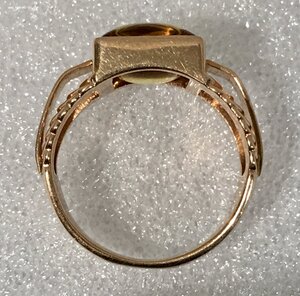 Крупный мужской перстень. Золото 583 пробы, 17 гр.