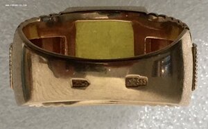 Крупный мужской перстень. Золото 583 пробы, 17 гр.