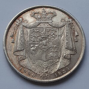 Великобритания 1/2 кроны 1834 года William IV