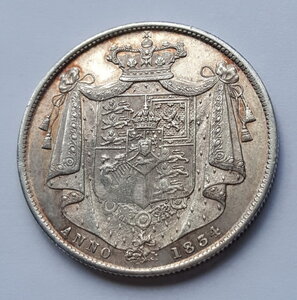 Великобритания 1/2 кроны 1834 года William IV