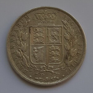 Великобритания 1/2 кроны 1885 года