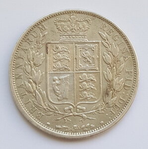 Великобритания 1/2 кроны 1885 года