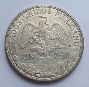 Мексика 1 песо 1912 года 100-летие Войны за независимость