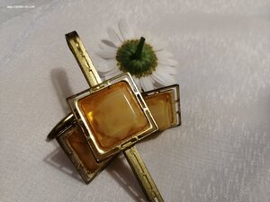 Запонки+зажим для галстука, Янтарь!