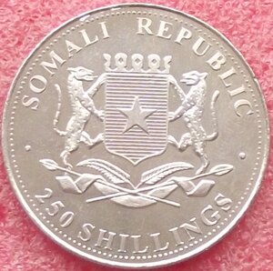 250 шиллингов,Сомали,2001,картины великих художников,цветн.