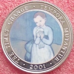 250 шиллингов,Сомали,2001,картины великих художников,цветн.