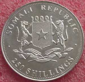 250 шиллингов,Сомали,2001,картины великих художников,цветн.