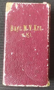 Баварский крест "За воен.заслуги" III кл. с мечами (футляр