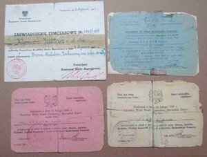 Комплект документов к наградам на сержанта поляка