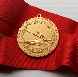 Золотая медаль чемпионата Европы 1960 г., байдарка.
