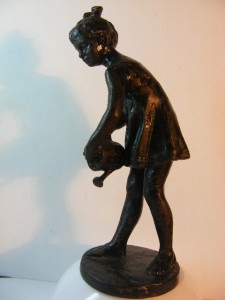 Девочка с лейкой.Касли .1960г..