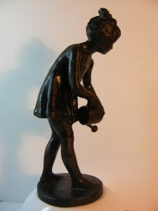 Девочка с лейкой.Касли .1960г..