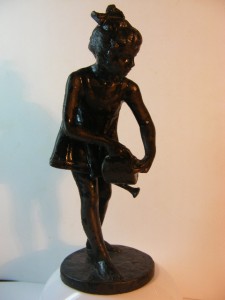 Девочка с лейкой.Касли .1960г..