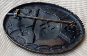 III Рейх Знак За ранение черный, люкс